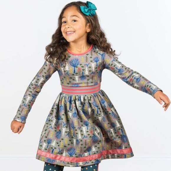 Matilda Jane Around Town Make Believe Fleece Dress Size 2T - Picture 2 of 5